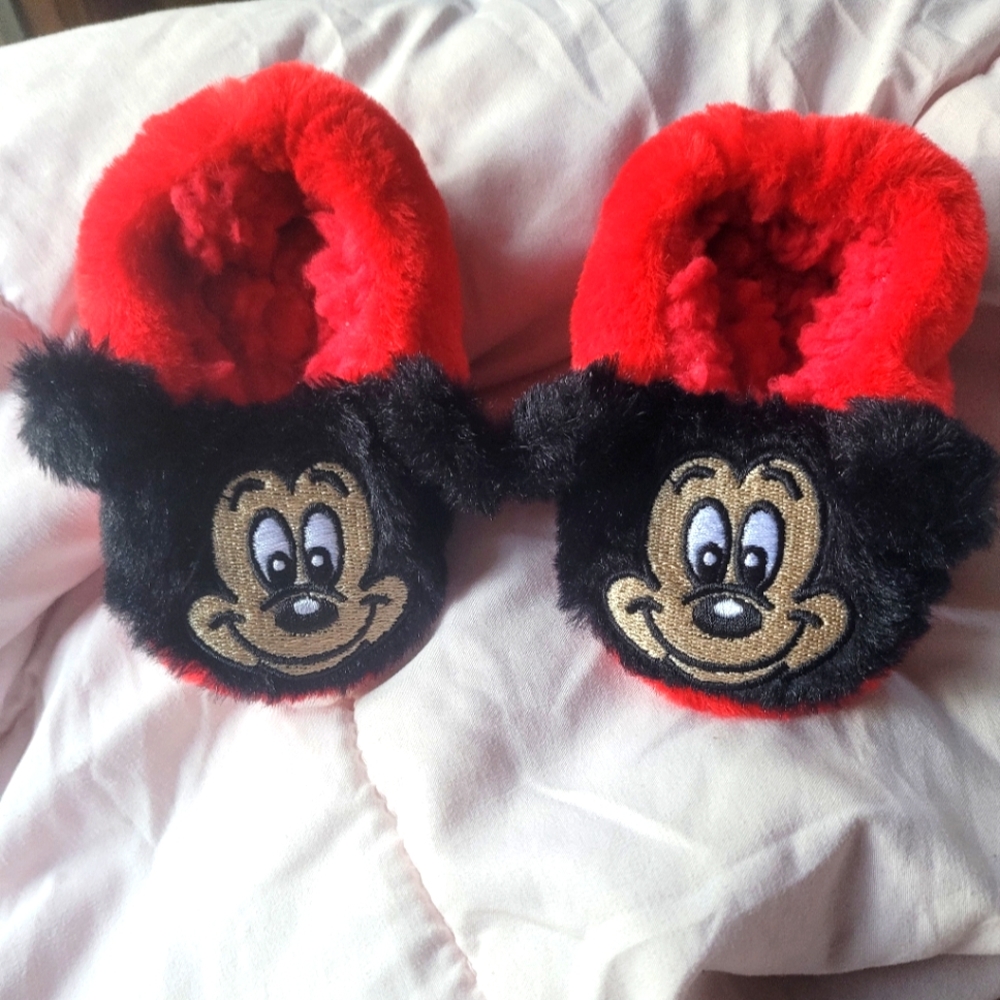 Infant Disney Mickey Mouse Slippers Size 3_4